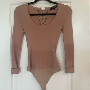 Intermix tan bodysuit